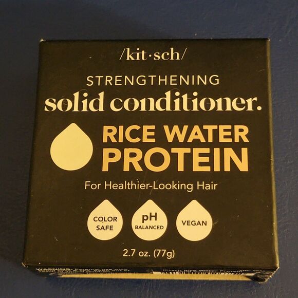 Kitsch Strengthening Solid Conditioner Bar • Rice Water Protein Vegan 2.7 Oz NEW - Picture 3 of 9